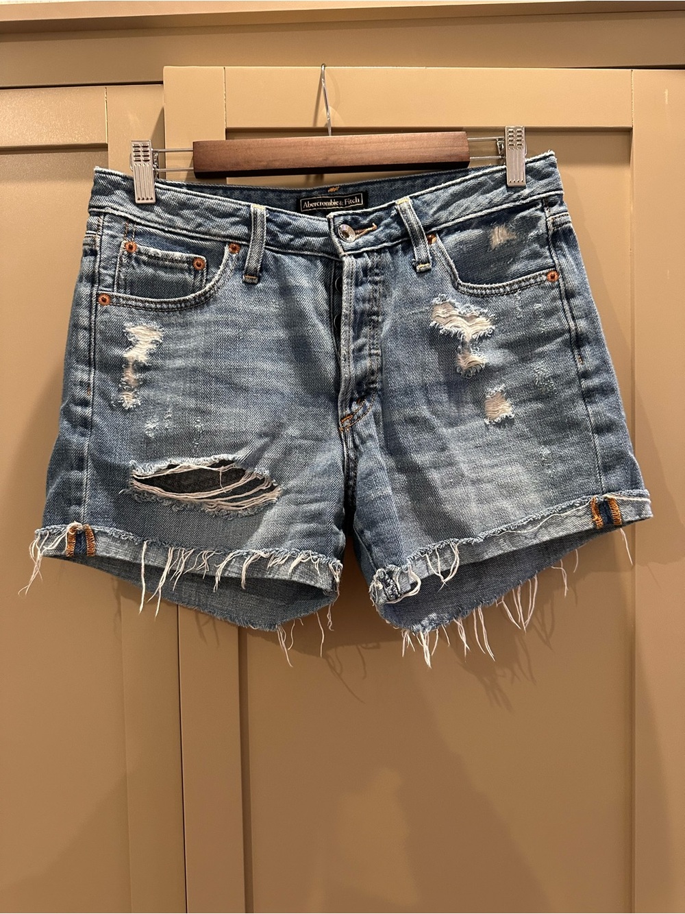 Abercrombie and Fitch distressed shorts
